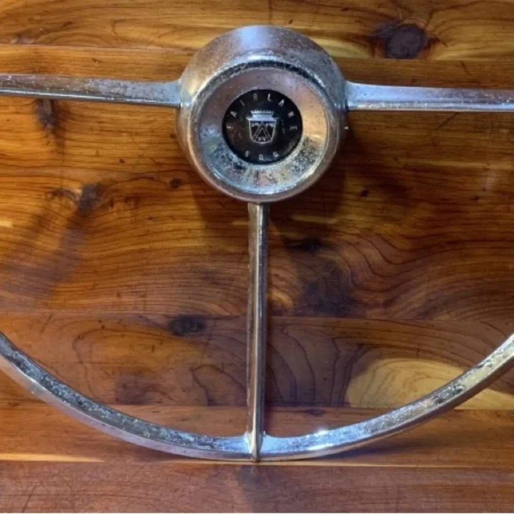 Vintage FAIRLANE 500 Chrome Steering Wheel
